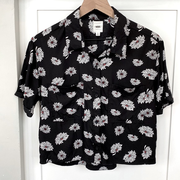 Vans Floral Collared Button Down Shirt - Picture 1 of 6